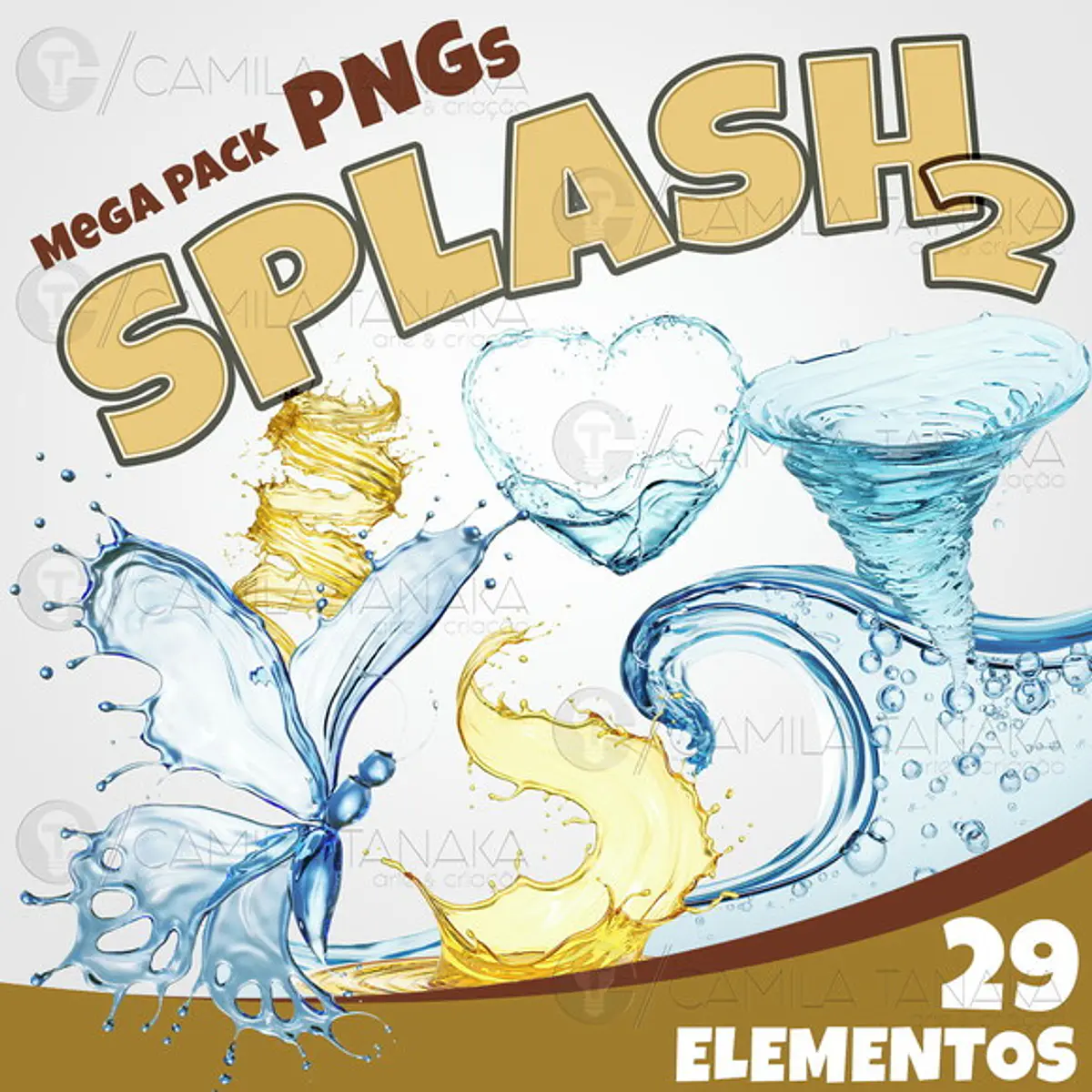 Kit Digital splash 2 | Camila Tanaka Kit Digitais