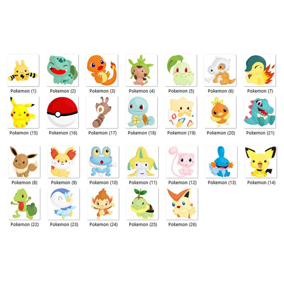Kit Digital Pokemon 6 | Camila Tanaka Kit Digitais