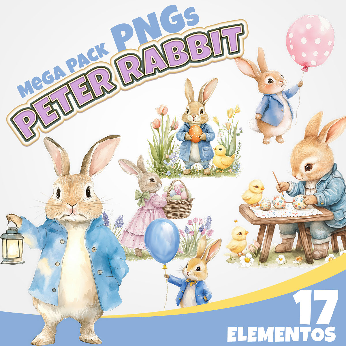 Kit Digital Peter Rabbit | Camila Tanaka Kit Digitais