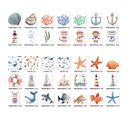 Kit Digital Bichinhos Marinheiros 1 2