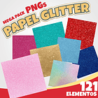Kit Digital Papel Glitter 1