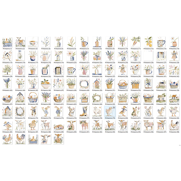 Kit Digital animais primavera 2