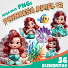 Kit Digital Princesa Ariel 12 1