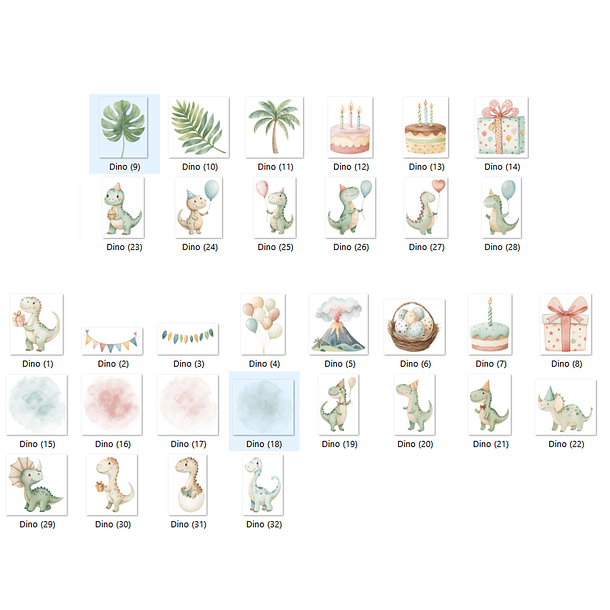 Kit Digital Dinossauro 55 2