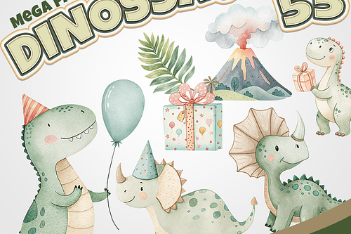 Kit Digital Dinossauro 55