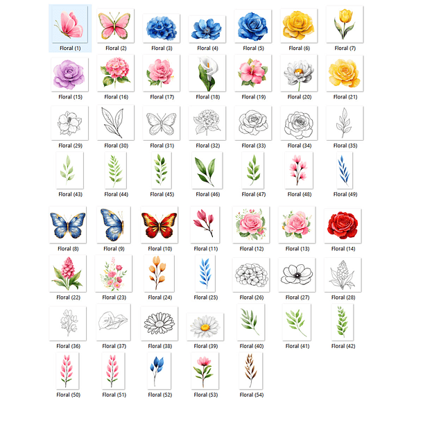 Kit Digital Floral 51 2
