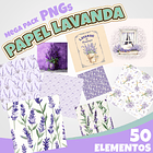 Kit Digital Papel Lavanda Alfazema 1