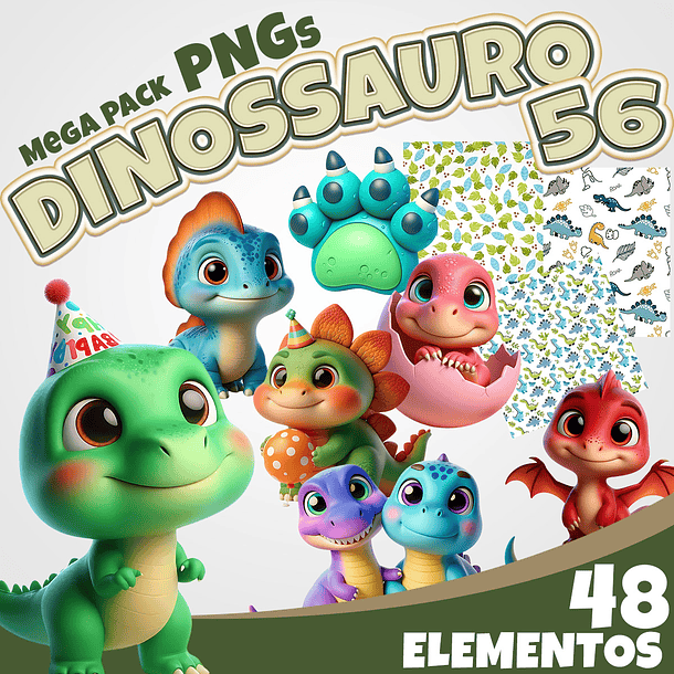 Kit Digital Dinossauro 56 1