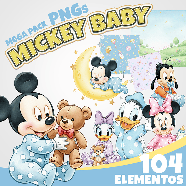 Kit Digital Mickey Baby 1