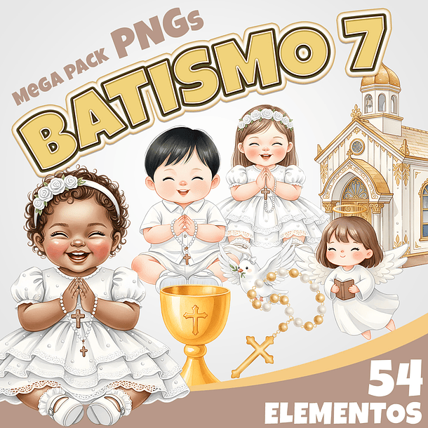 Kit Digital batismo batizado 7 1