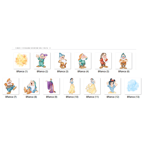 Kit Digital branca de Neve 17 2