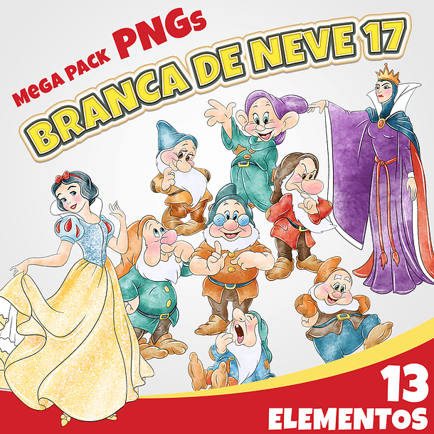 Kit Digital branca de Neve 17 1