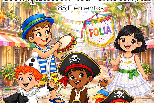 Kit Digital Bloquinho de Carnaval