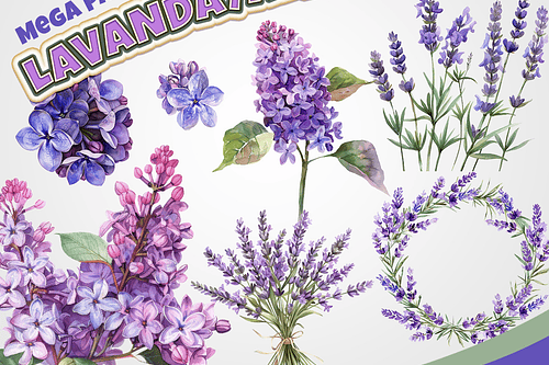 Kit Digital Lavanda Alfazema 4