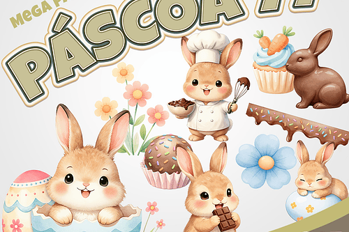 Kit Digital pascoa 77