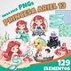Kit Digital Princesa Ariel 13