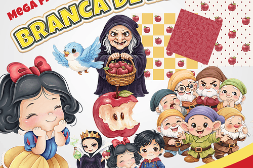 Kit Digital Princesa Branca de Neve 18