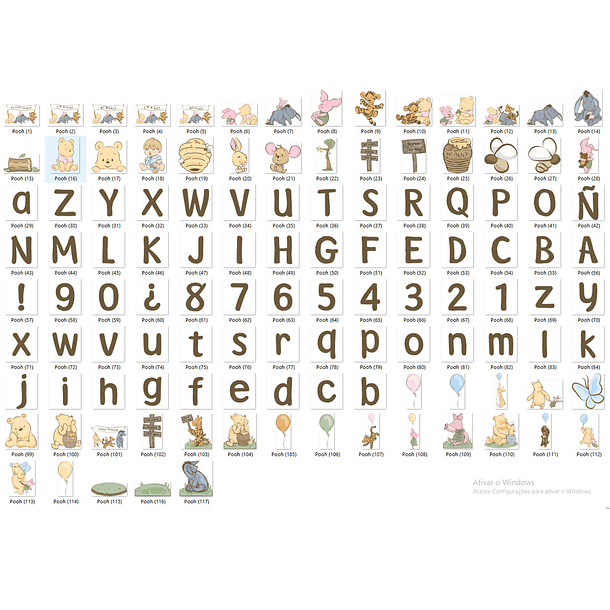 Kit Digital Ursinho Pooh 16 2