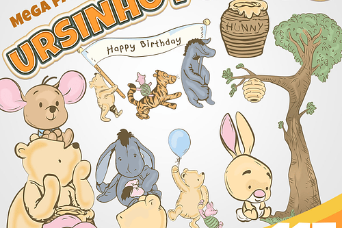 Kit Digital Ursinho Pooh 16