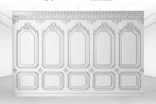 Arte Digital para Painel Parede Palacio Boiserie