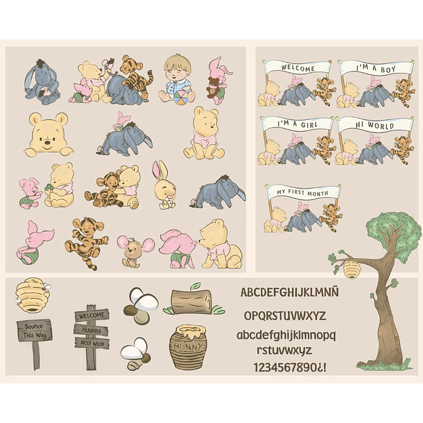 Kit Digital Ursinho Pooh 17