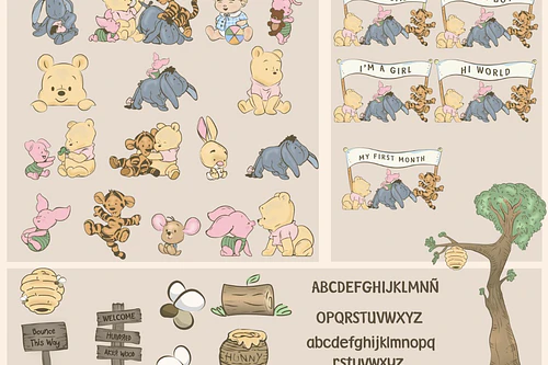 Kit Digital Ursinho Pooh 17