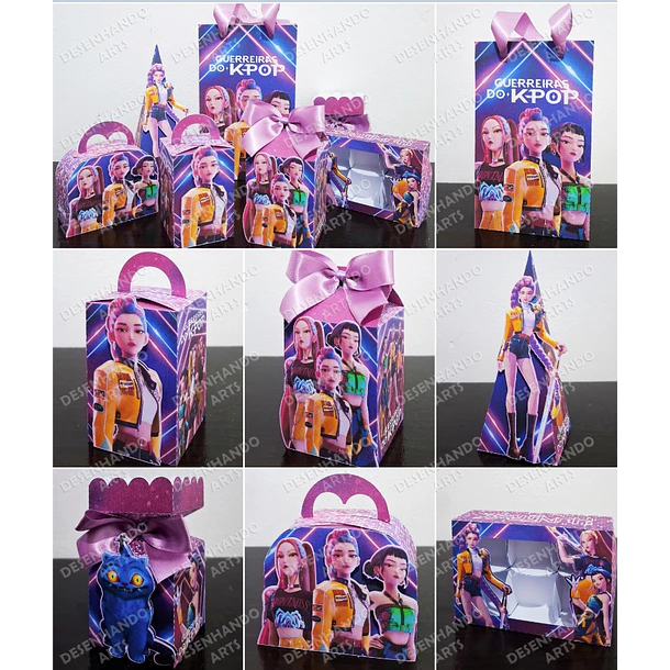 Combo Caixinhas Guerreias KPOP - Arquivo de Corte