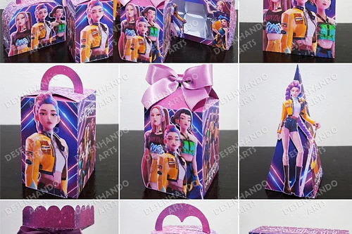 Combo Caixinhas Guerreias KPOP - Arquivo de Corte