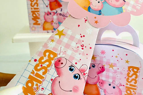 Combo Caixinhas Peppa Pig - Arquivo de Corte