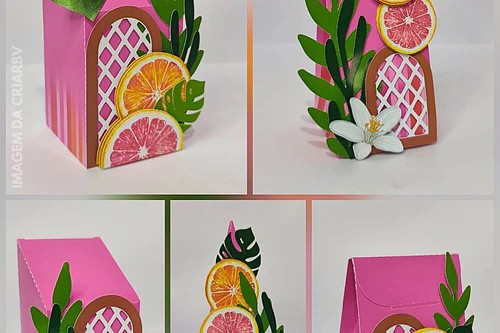 Combo Caixinhas Tropical - Arquivo de Corte