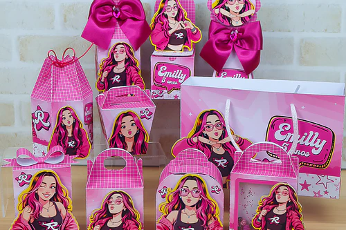 Combo Caixinhas Dos Rosa - Arquivo de Corte