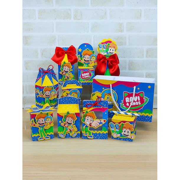 Combo Caixinhas Gato Galatico - Arquivo de Corte