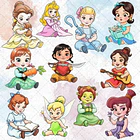 Kit Digital PRINCESAS DISNEY BABY AQUARELA 2