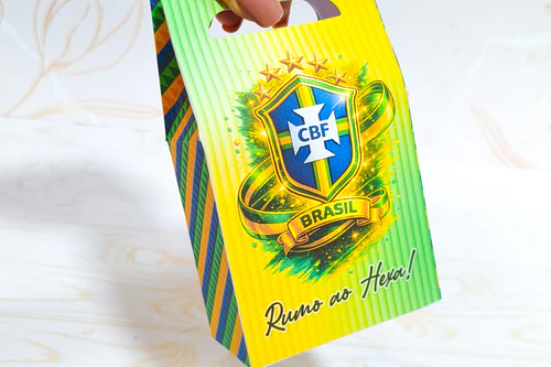 Caixinhas Sacolinha Copa - Arquivo de Corte