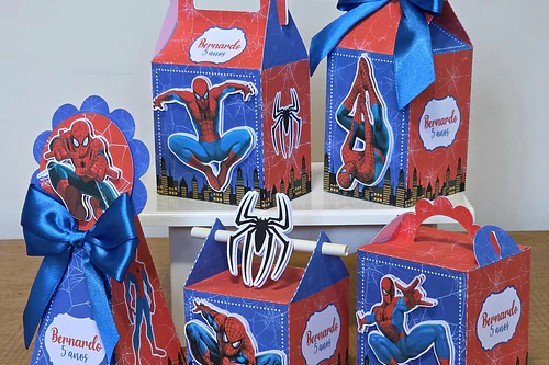 Combo Caixinhas Homem Aranha - Arquivo de Corte