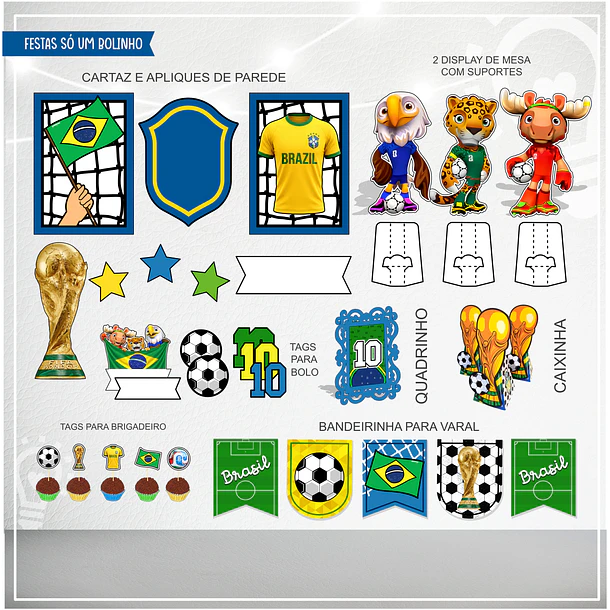 Kit Festa Brasil Copa - Arquivo de Corte 2