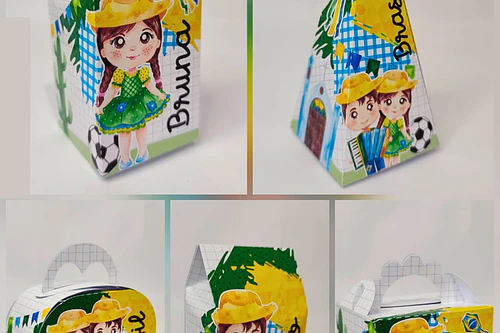 Caixinhas Copa Junina - Arquivo de Corte
