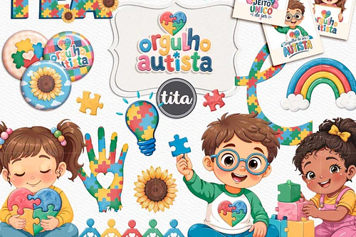 Kit Digital Orgulho Autista