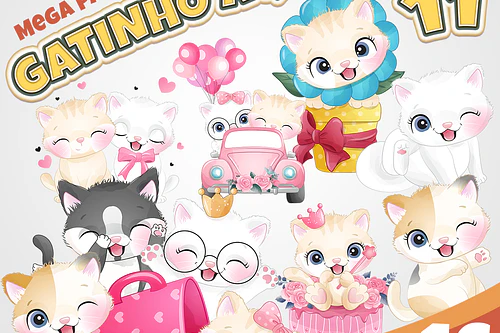 Kit Digital Gatinho 11