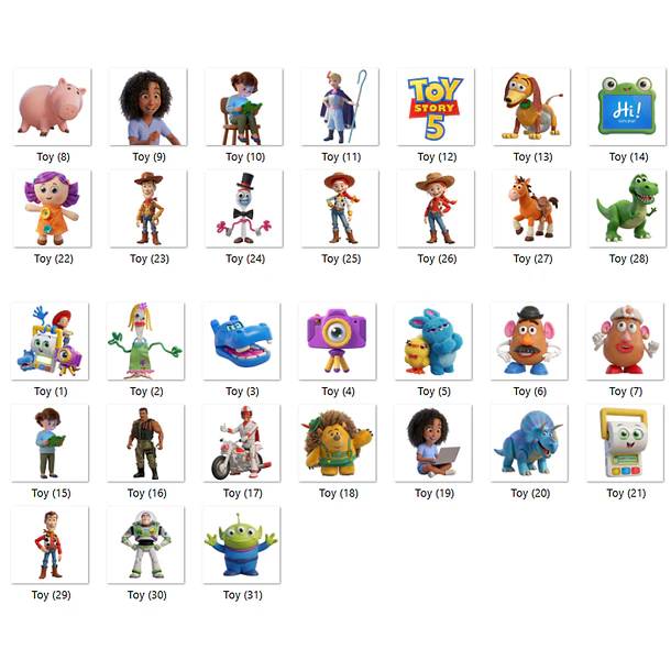Kit Digital Toy Story 5 2