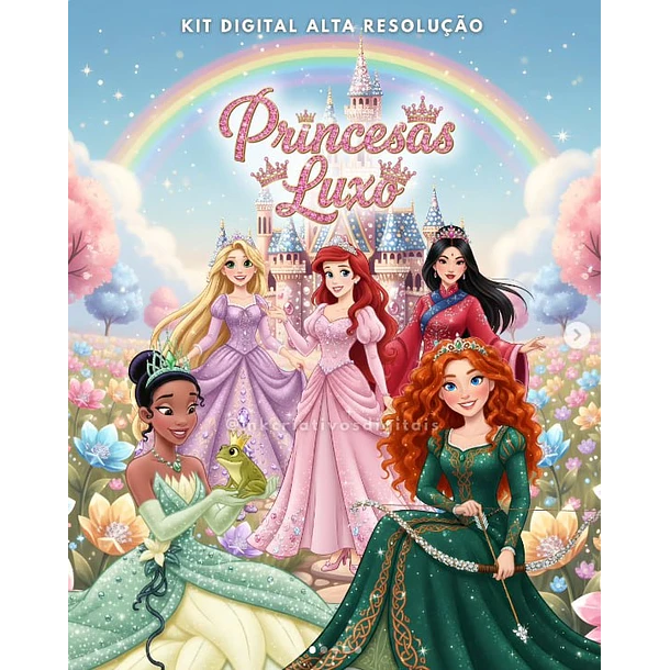 Kit Digital Princesas Disney 