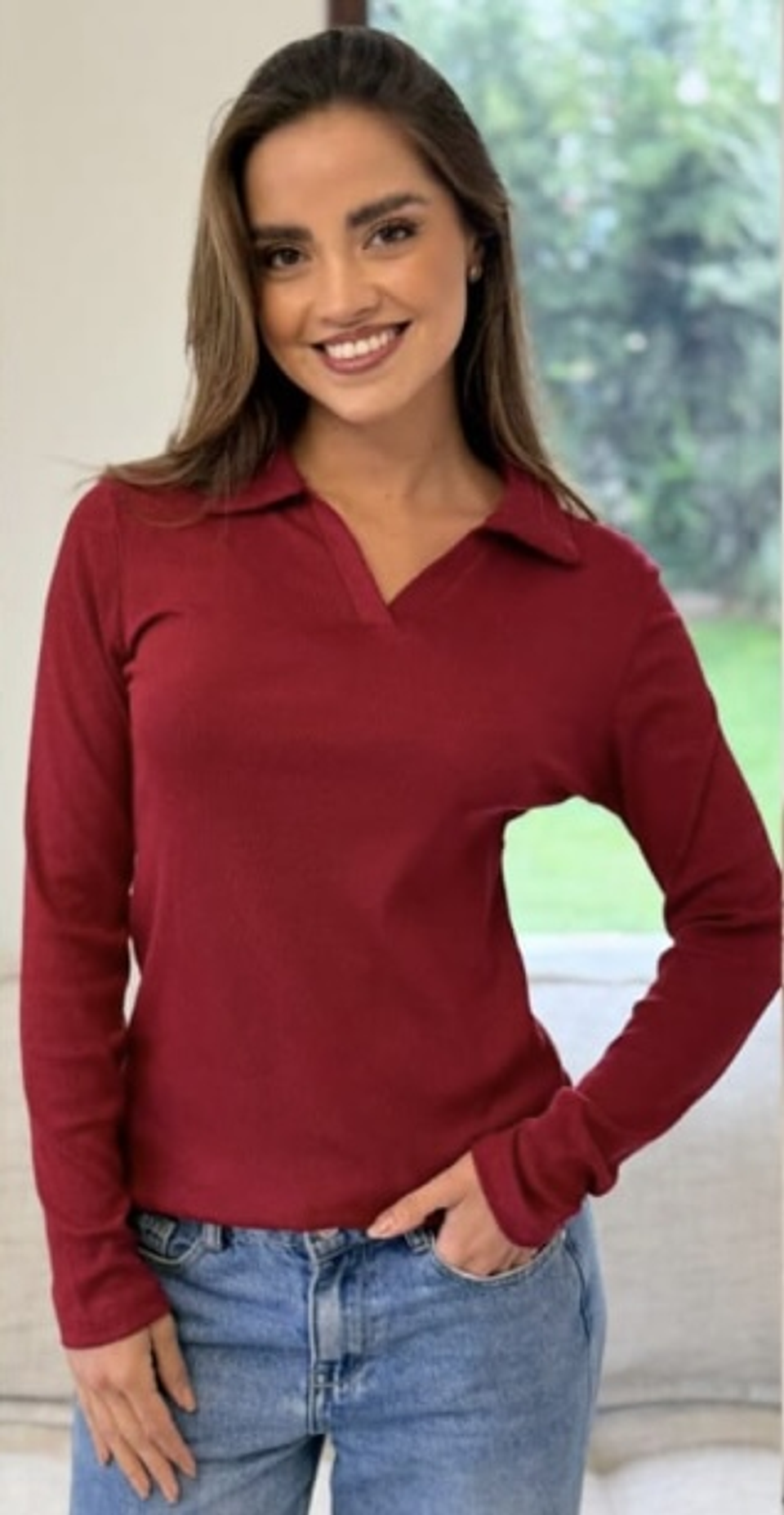 Polera Cuello en V  1