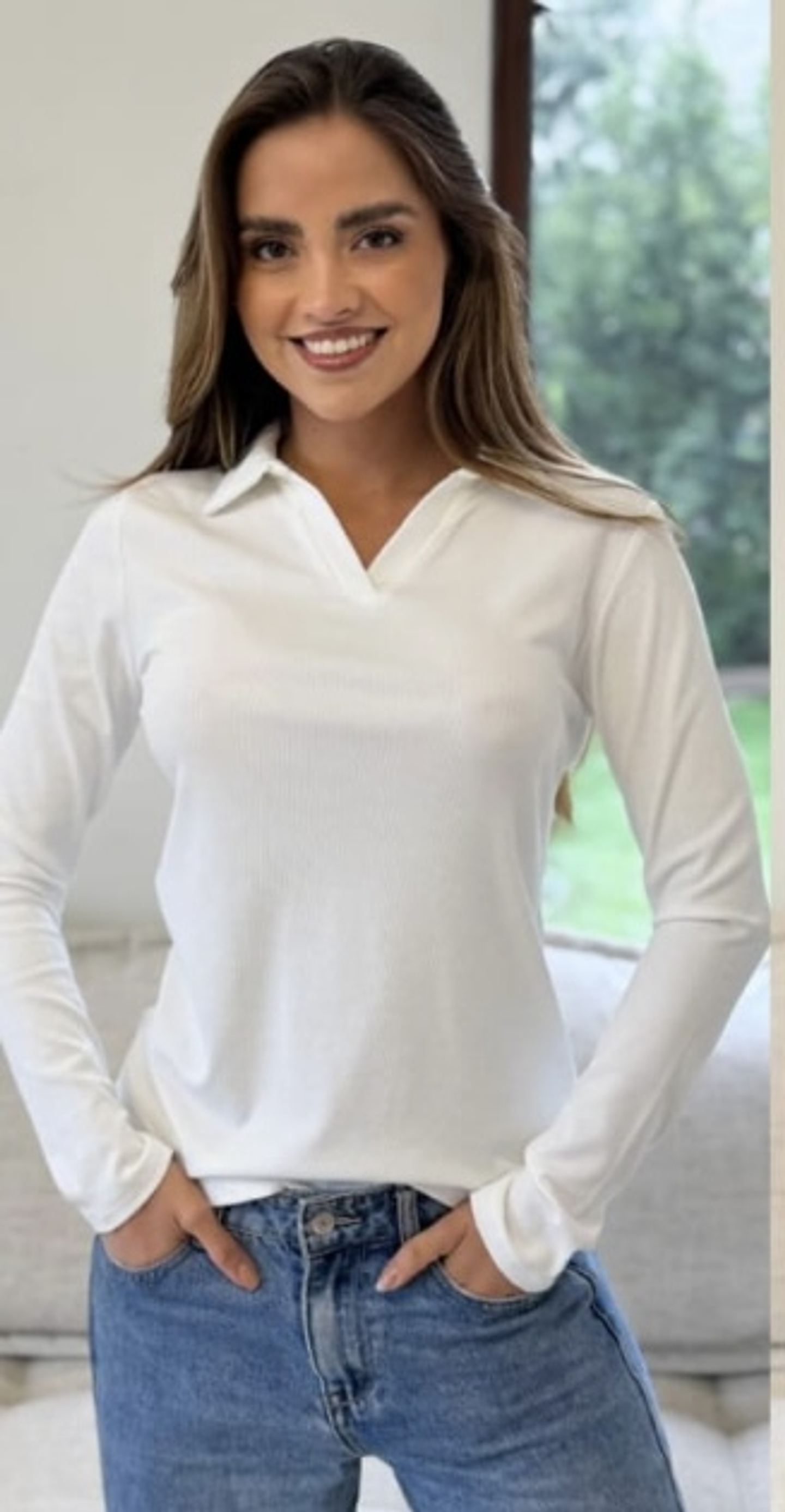 Polera Cuello en V  5