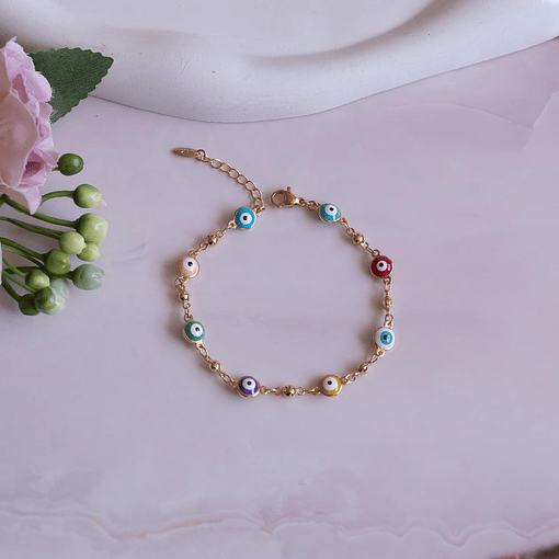 PULSERA OJO TURCO MULTICOLOR 1
