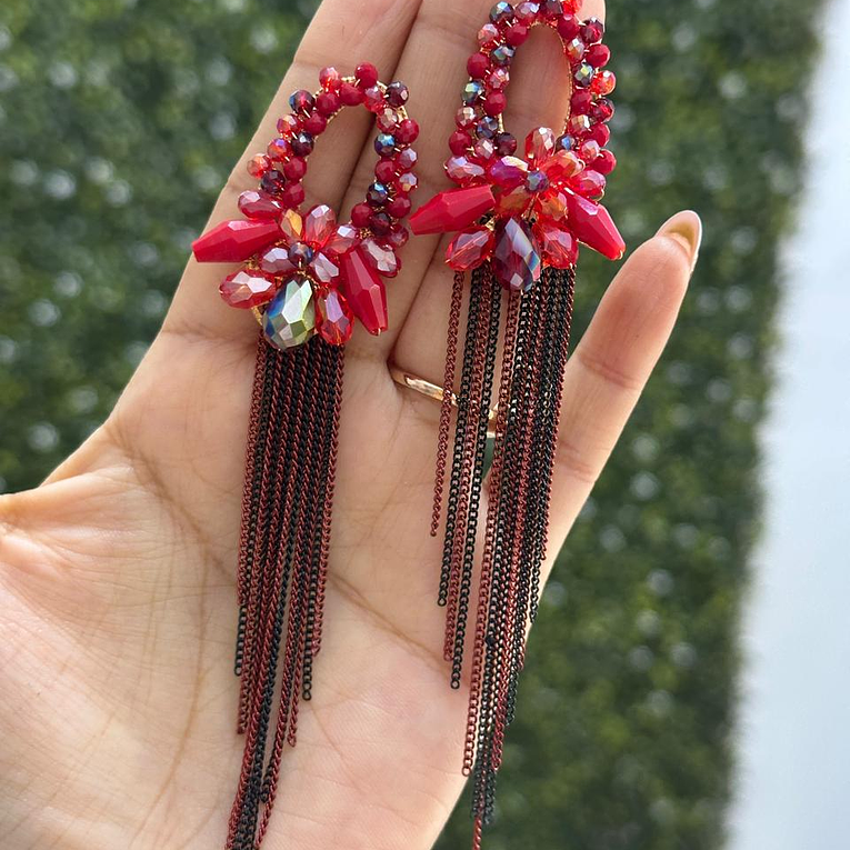 ARETE TAILANDÉS ROJO 1