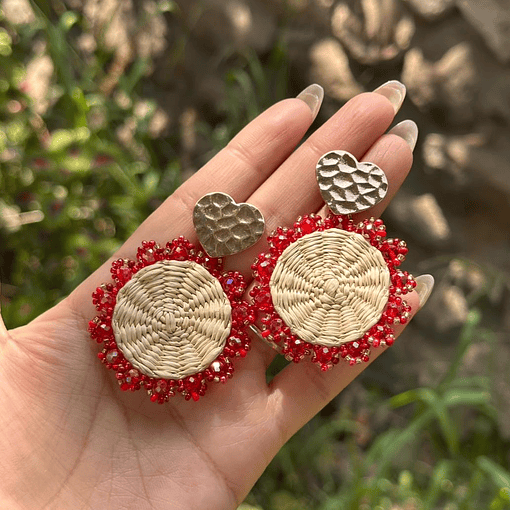 ARETE FLOR DE MIMBRE 1