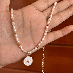 COLLAR ESTRELLA CON NÁCAR