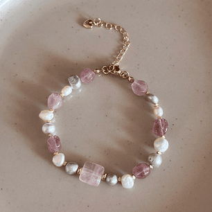 PULSERA CUARZO ROSA