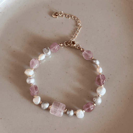 PULSERA CUARZO ROSA 1