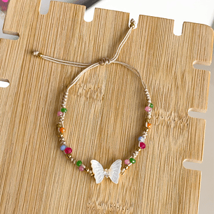 PULSERA MARIPOSA NÁCAR